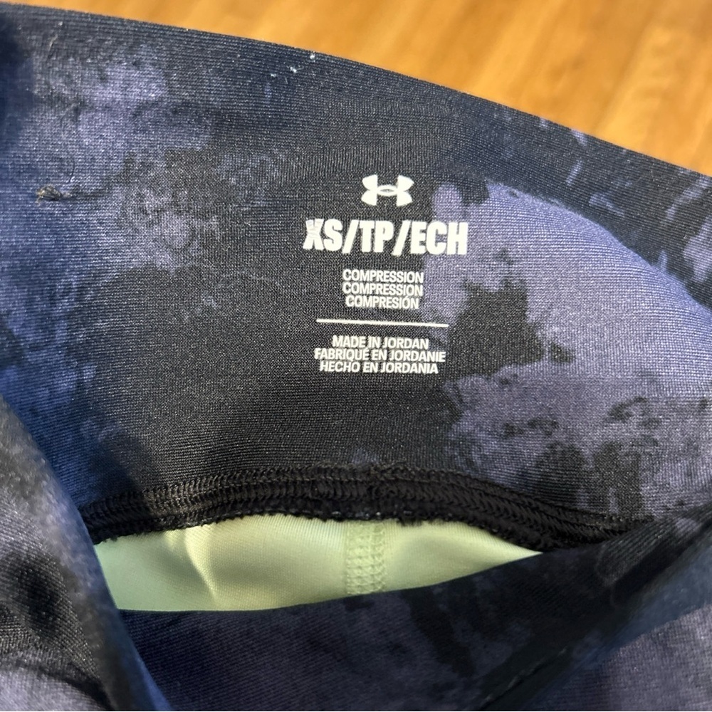 NEW Under Armour Project Rock High Rise Compression Ankle Leggings Womens XS $70 - Picture 6 of 6